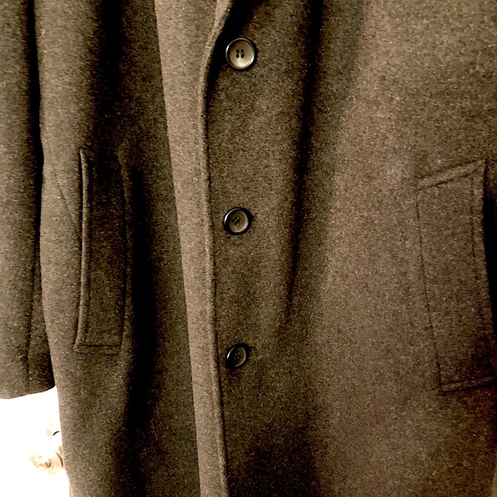Men’s Executive Black Coat 44R Made in Italy - Picture 12 of 14